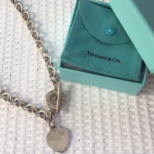 Tiffany & Co heart toggle necklace